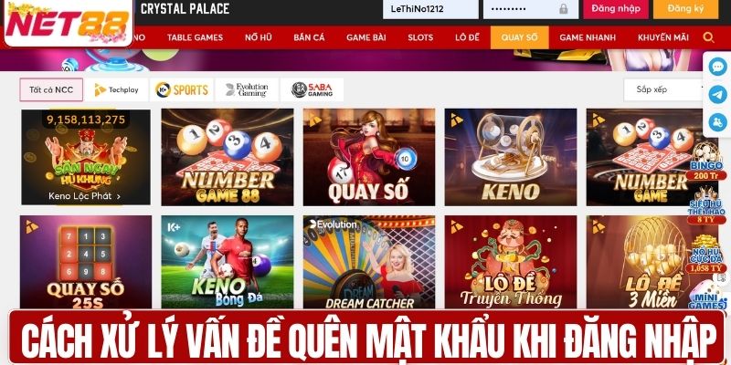 Cách xử lý vấn đề quên mật khẩu khi đăng nhập