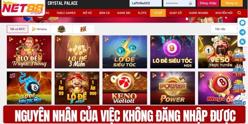 Nguyên nhân của việc người chơi không đăng nhập được